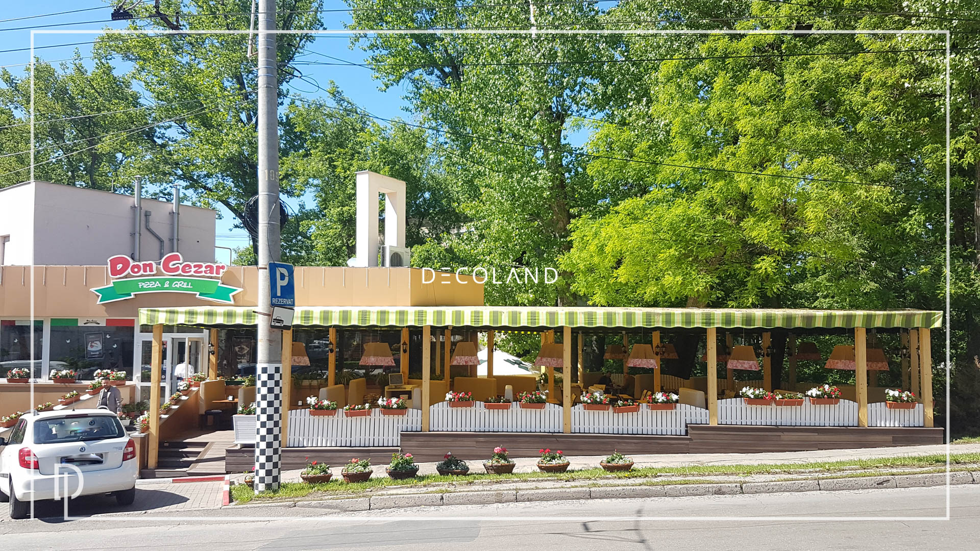 WPC decking Don Cezar Pizza &amp; Grill Rîșcani Decoland.md